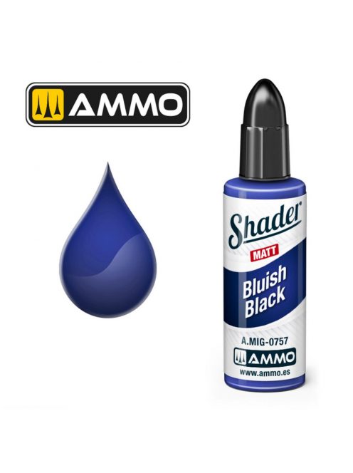 AMMO by MIG Jimenez - MATT SHADER Bluish Black