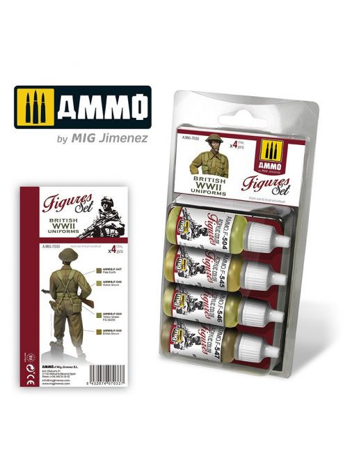 AMMO - British Wwii Uniforms Figures Set