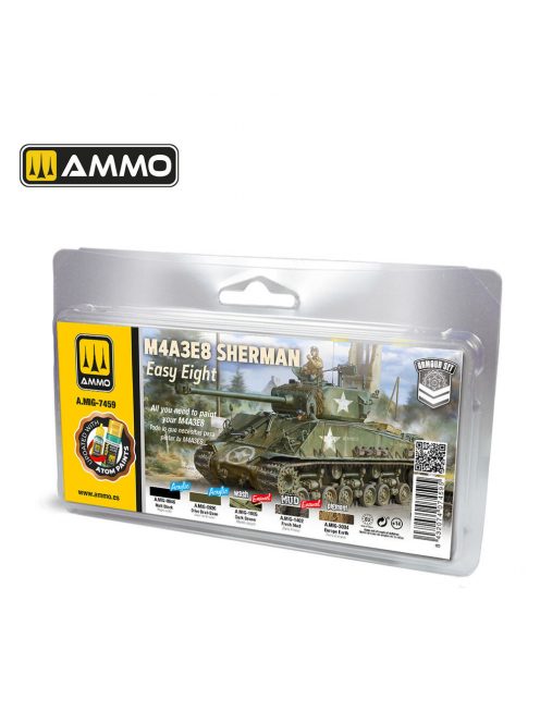 AMMO by MIG Jimenez - M4A3E8 Sherman Easy Eight Set