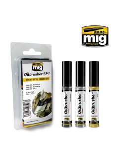 AMMO - Bright Metal Colors Oilbrusher Set