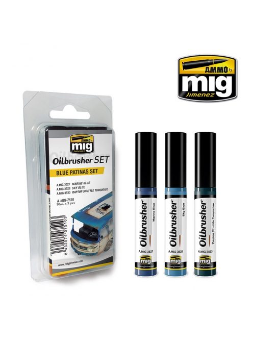 AMMO - Blue Patinas Oilbrusher Set