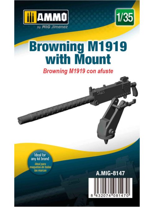 AMMO by MIG Jimenez - 1/35 Browning M1919 with Mount