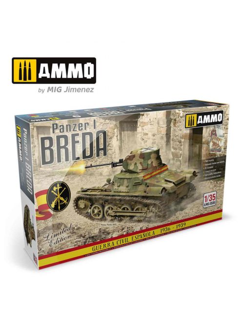 AMMO by MIG Jimenez - 1/35 Panzer I Ausf. A Breda - Spanish Civil War Light Tank Destroyer