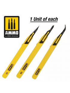   Ammo - Mini Blade Set – 3 Pcs. (1 Mini Blade Straight + 1 Mini Blade Curved + 1 