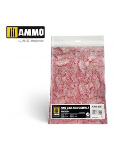   AMMO - Pink and Gold Marble. Round Die-cut for Bases for Wargames - 2 pcs