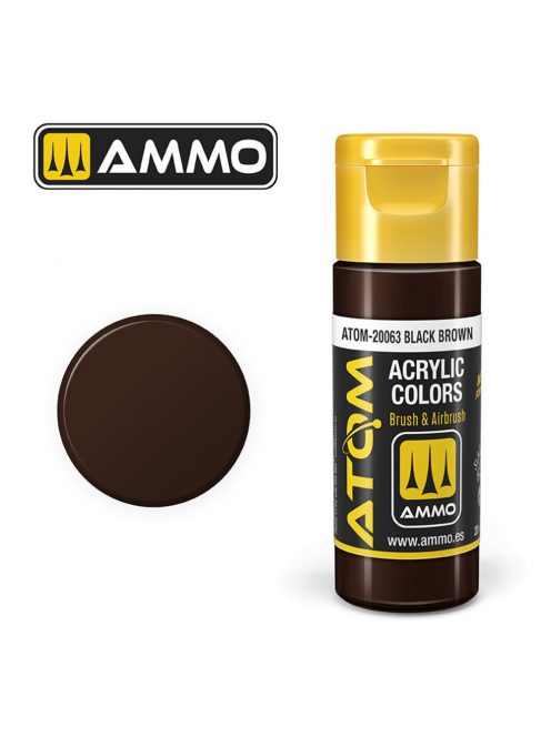 AMMO - ATOM COLOR Black Brown