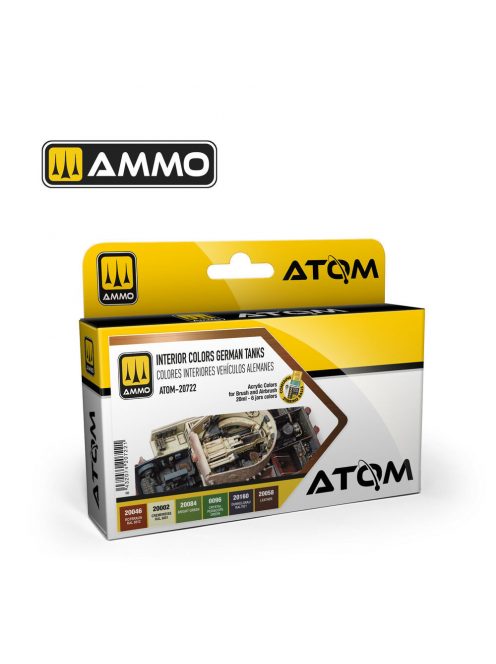 AMMO by MIG Jimenez - ATOM Interior Colors German Tanks Set