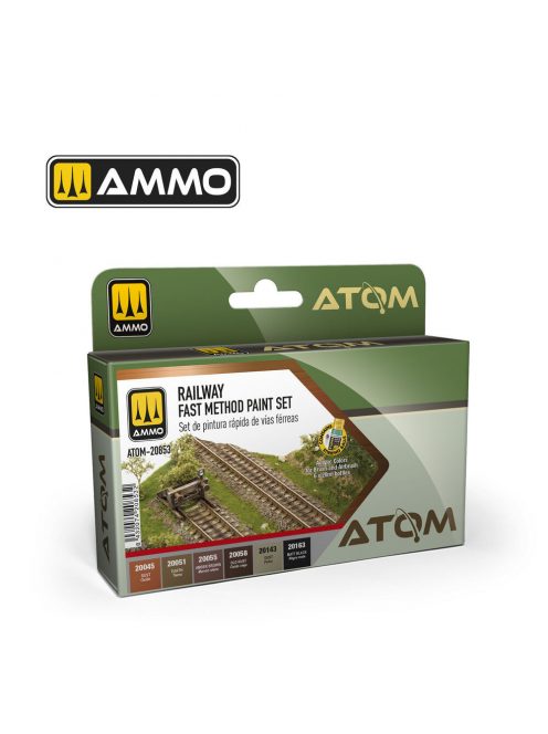 AMMO by MIG Jimenez - ATOM Railway Fast Method Paint Set