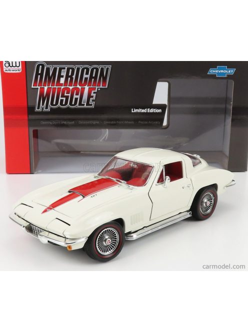 Autoworld - Chevrolet Corvette 427 Coupe 1967 White Red