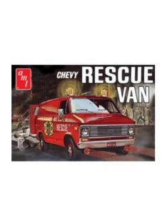 AMT - 1975 Chevrolet Rescue Van molded in red