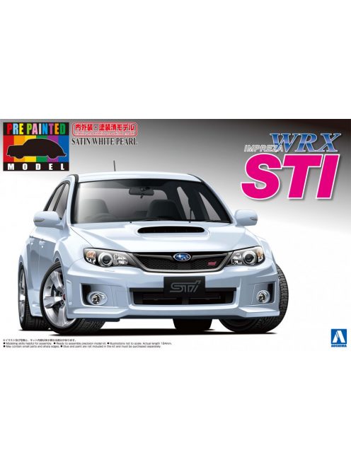 Aoshima - Subaru GRB Impreza WRX STI 5 Door 2010 Satin White Pearl