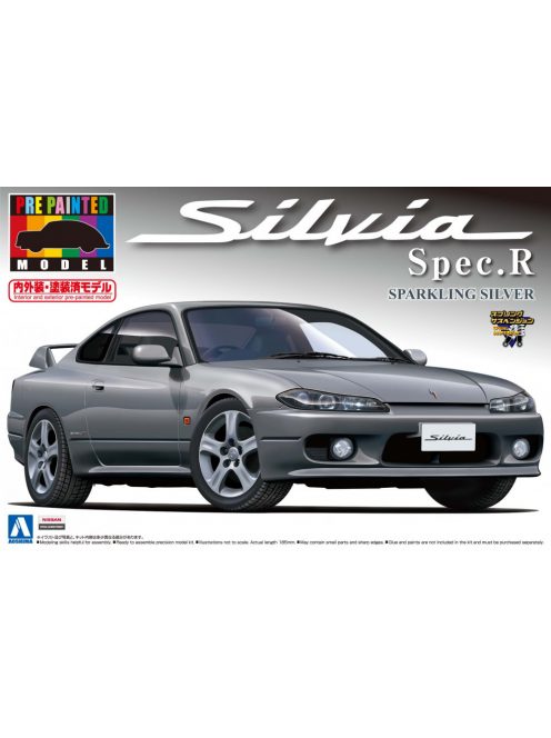 Aoshima - Nissan S15 Silvia Spec.R (Sparkling Silver)