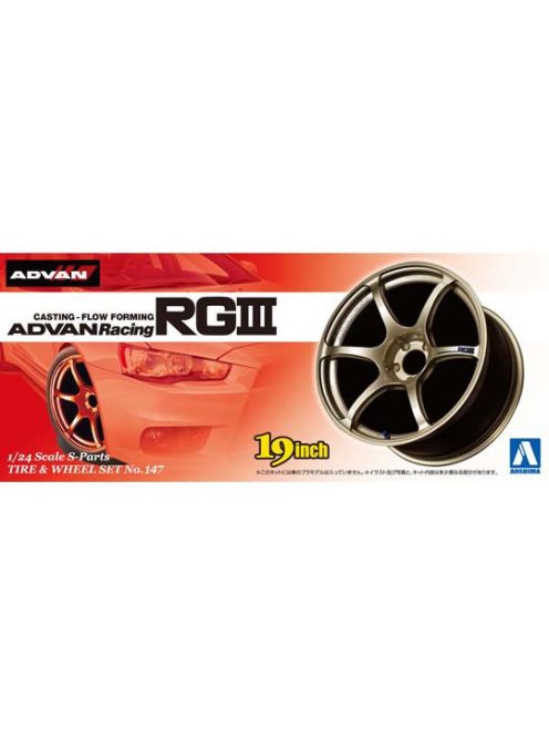 Aoshima - Advan racing RGIII wheel and tyres set