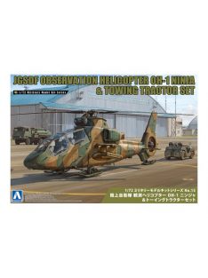   Aoshima - JGSDF OBSERVATION HELICOPTER OH-1 NINJA (W/UTILITY VEHICLE SET)