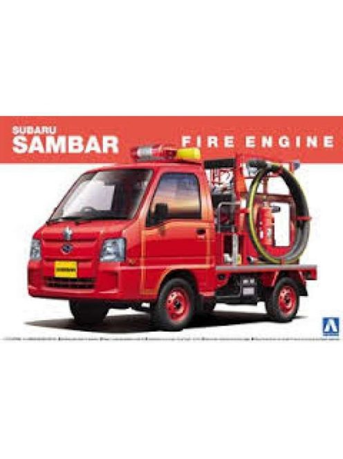 Aoshima - 1/24 Subaru Sambar Fire Engine, plastic modelkit