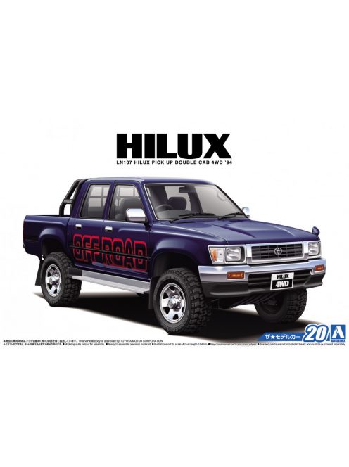 Aoshima - Toyota LN107 Hilux Pick Up Double Cab 4WD 1994