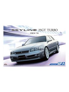   Aoshima - Nissan ER34 Skyline 25GT Turbo '01 with custom wheels