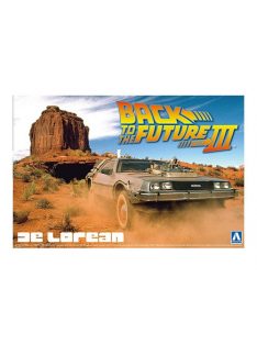   Aoshima - Back To The Future Delorean From Part III & Railroad Ver. 