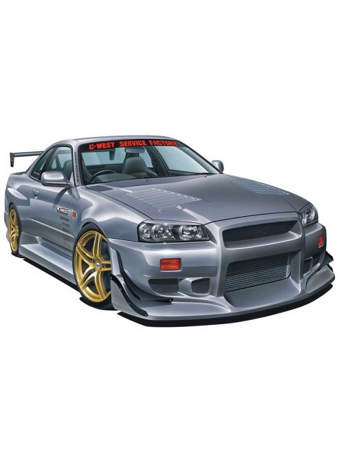 Aoshima - NISSAN C-WEST BNR34 SKYLINE GT-R '02