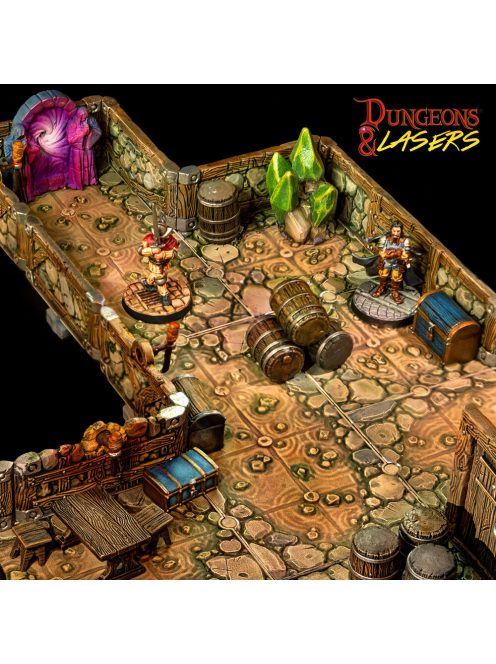 Archon Studio - Dungeons & Lasers Dwarven Mine Half-Height Walls