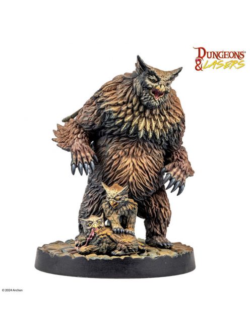 Archon Studio - Dungeons & Lasers Miniatures: OWLBEAR FAMILY