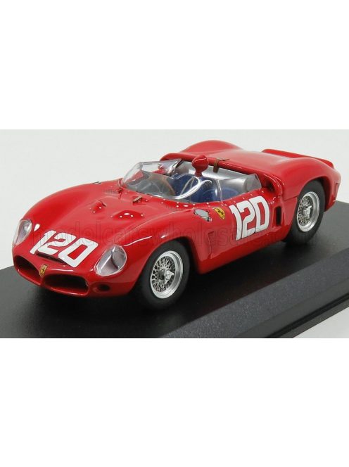 Art-Model - FERRARI DINO 196SP SPIDER ch.0804 N 120 2nd TARGA FLORIO 1962 BANDINI - BAGHETTI RED