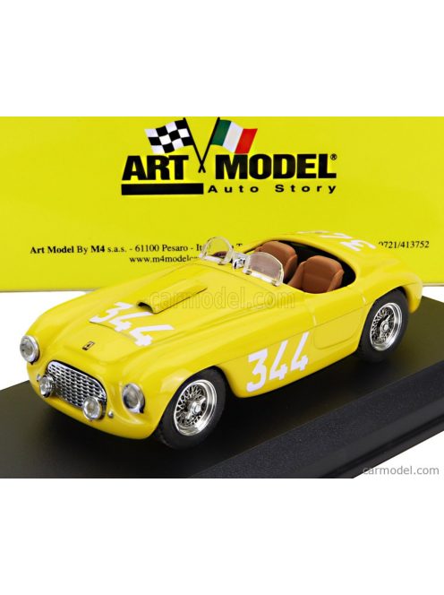 Art-Model - Ferrari 166 Mm N 344 Mille Miglia 1951 A.Palmer - Z.Ferravazzi Yellow