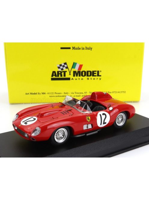 Art-Model - FERRARI 315S SPIDER N 12 12h SEBRING 1957 ALFONSO DE PORTAGO - LUIGI MUSSO RED