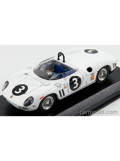 Art-Model - Ferrari 330P Spider Ch.0818 N 3 Canada Mosport Gp 1964 L.Scarfiotti White