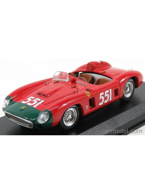 Art-Model - Ferrari 860 Monza Spider Ch.0628 N 551 2Nd Mille Miglia 1956 Collins - Klementaski Red