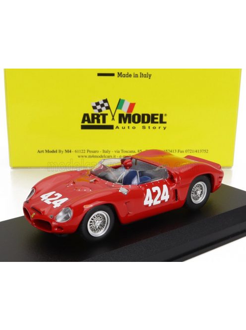 Art-Model - FERRARI 196 SP s/n 0804 N 424 WINNER RALLY TRENTO-BONDONE 1962 L.SCARFIOTTI RED