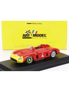   Art-Model - FERRARI 290MM SPIDER s/n0626 N 4 ROUEN GP 1956 ALFONSO DE PORTAGO RED YELLOW