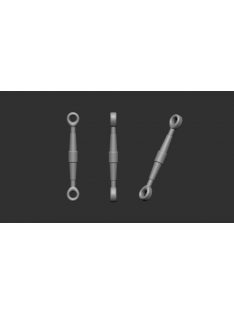   Art Scale - 1/32 Turnbuckles 50 pc. - half and half 7,5mm - 1,1mm / 7,0mm - 1,0mm