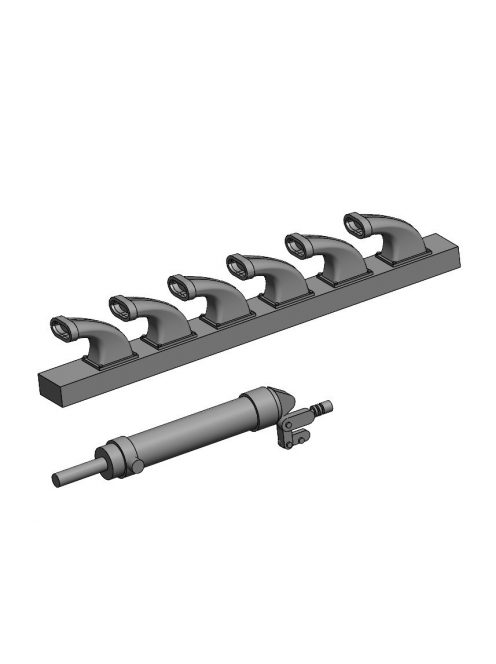 Art Scale - 1/72 Me 109F/G Exhausts and hydraulic cylinder for undercarriage for Eduard kits