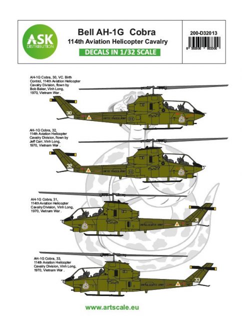 Art Scale - 1/32 Bell AH-1G Cobra 11th Aviation Helicopter Cavalry part 3