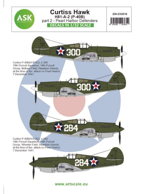 Art Scale - 1/32 Curtiss H81-A-2 part 2 - Pearl Harbor Defenders