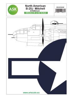 Art Scale - 1/32 N.A. B-25J Mitchell stencils