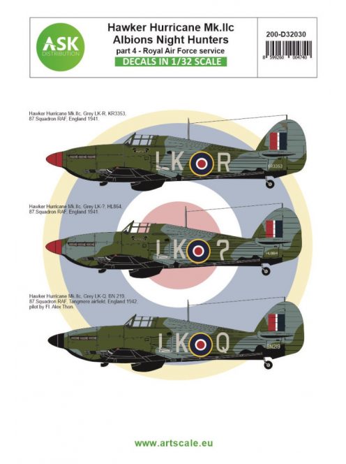 Art Scale - 1/32 Hawker Hurricane Mk.IIC part 4 - Albions Night Hunters Royal Air Force