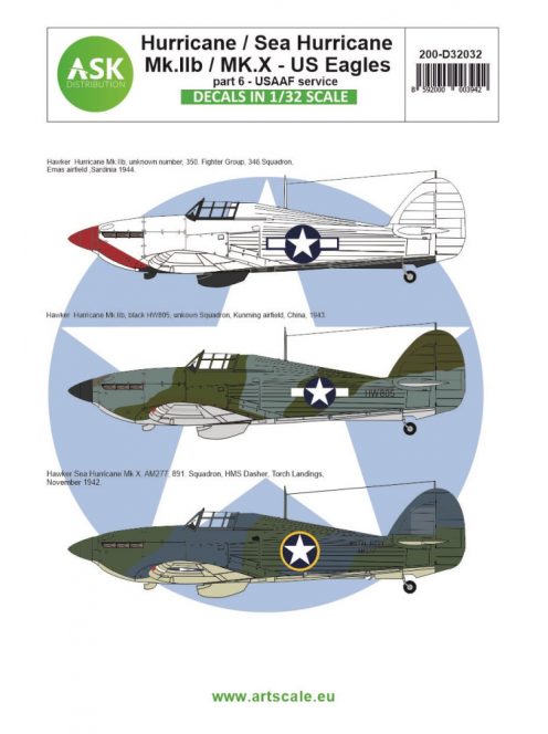 Art Scale - 1/32 Hawker Hurricane Mk.IIB / Mk.X part 6 - US Eagles