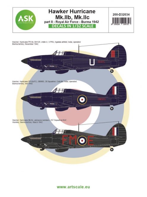 Art Scale - 1/32 Hawker Hurricane Mk.IIb / Mk.IIc part 8 - Royal Air Force Burma 1942