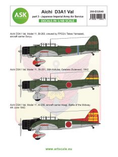   Art Scale - 1/32 Aichi D3A1 VAL part 3 - Imperial Japanese Army Air Service