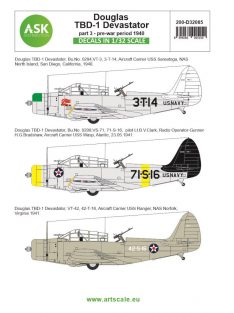   Art Scale - 1/32 Douglas TBD-1 Devastator part 3 - pre-war period 1940