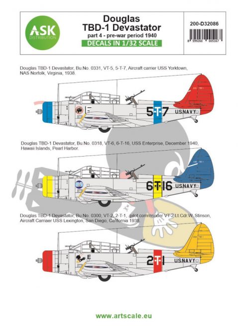 Art Scale - 1/32 Douglas TBD-1 Devastator part 4 - pre-war period 1940