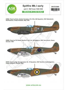   Art Scale - 1/32 Spitfire Mk.I early part 2 - RAF aces 1938 / 1939