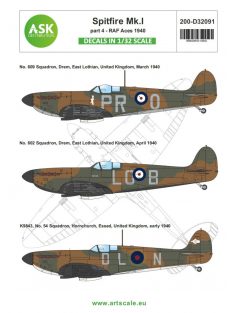 Art Scale - 1/32 Spitfire Mk.I early part 4 - RAF Aces 1940