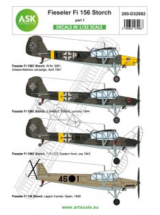   Art Scale - 1/32 Fieseler Fi 156C Storch part 1 - Legion Condor, over Balkan and East Front