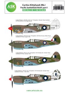   Art Scale - 1/48 Curtiss Kittyhawk Mk.I Pacific battlefield RAAF part I