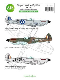   Art Scale - 1/48 Spitfire Mk.IXc and Mk.IXe part 1 - Greece, Burma (limited edition)