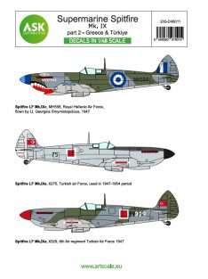   Art Scale - 1/48 Spitfire Mk.IXc and Mk.IXe part 2 - Greece, Türkiye (limited edition)