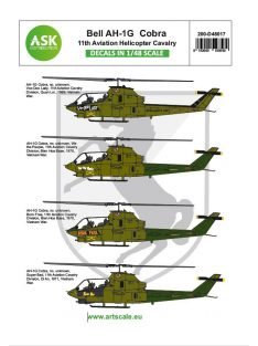   Art Scale - 1/48 Bell AH-1G Cobra 11th Aviation Helicopter Cavalery part 3